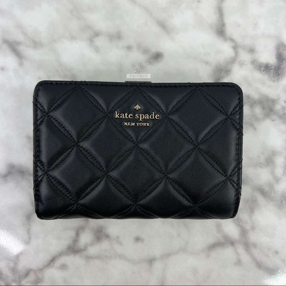 Kate Spade Natalia Quilted Leather Top Handle Satchel Crossbody & Medium Wallet - Picture 11 of 16
